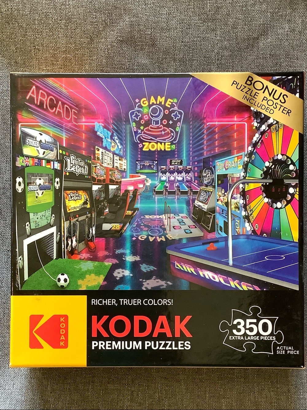 RoseArt Kodak Arcade Game Zone 350 Piece Jigsaw Puzzle